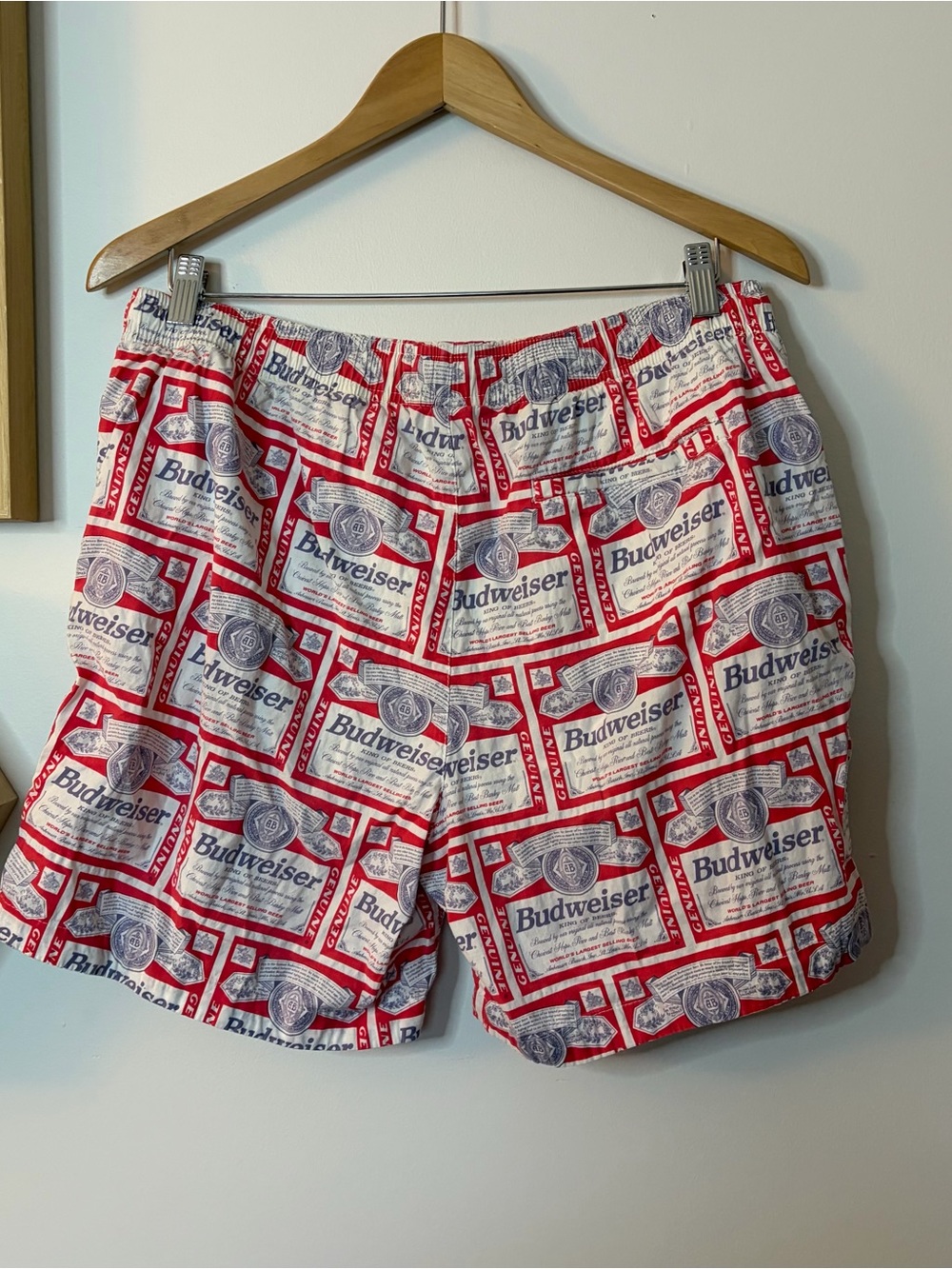 Budweiser X Pacsun Logo Print Swim Shorts size Large - Picture 2 of 7